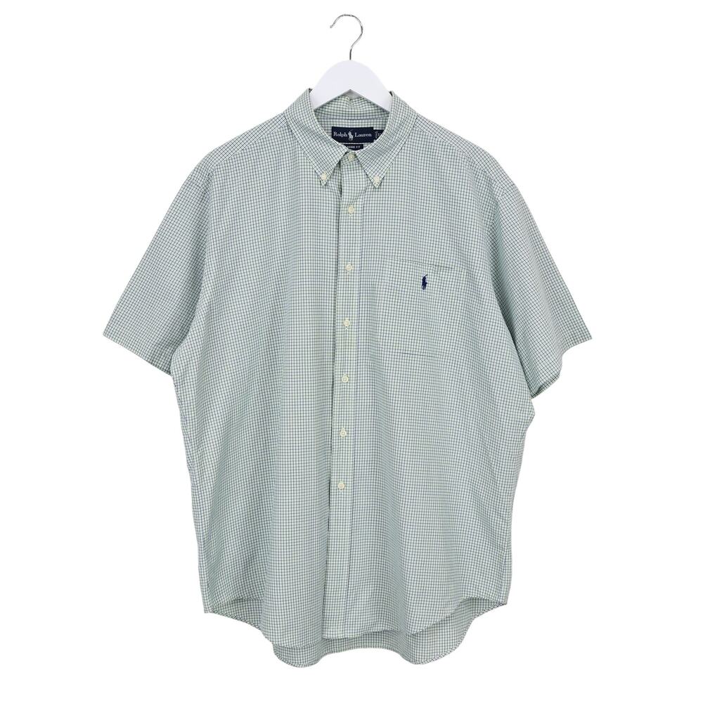 Polo Ralph Lauren Men's Classic Fit Short Sleeve Plaid Button Down Shirt Size XL